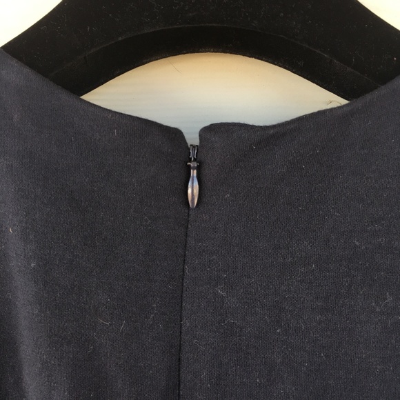 Navy Blue Heavy J. Crew Dress with Pockets - Picture 2 of 5
